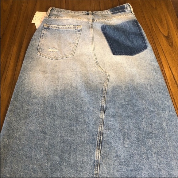 CYBER MONDAY! We The Free reworked denim skirt - Picture 7 of 8